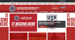 Desktop Screenshot of chicagofirejuniorscity.com